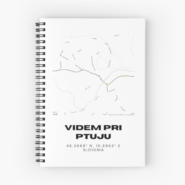 Item preview, Videm pri Ptuju Slovenia Map Print | Coordinates Minimalist City Wall Art designed and sold by RM-Journey.