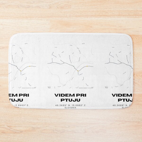 Item preview, Videm pri Ptuju Slovenia Map Print | Coordinates Minimalist City Wall Art designed and sold by RM-Journey.