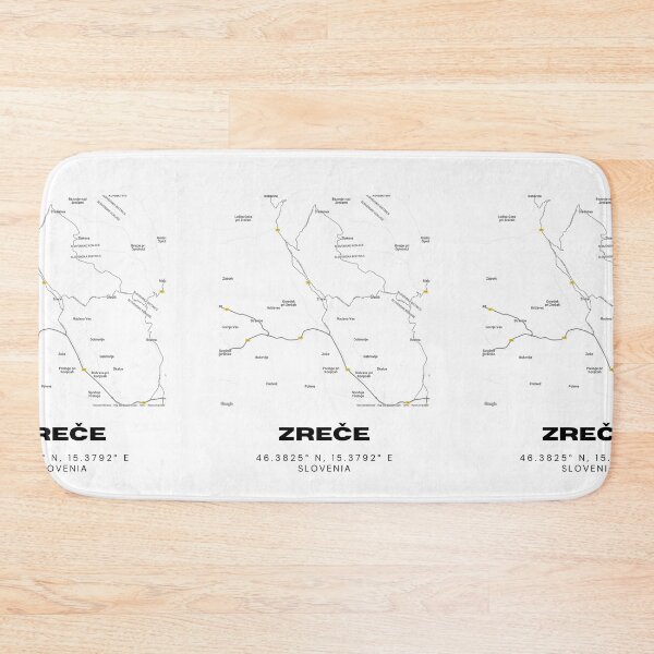Item preview, Zreče Slovenia Map Print | Pohorje Coordinates Minimalist City Wall Art designed and sold by RM-Journey.