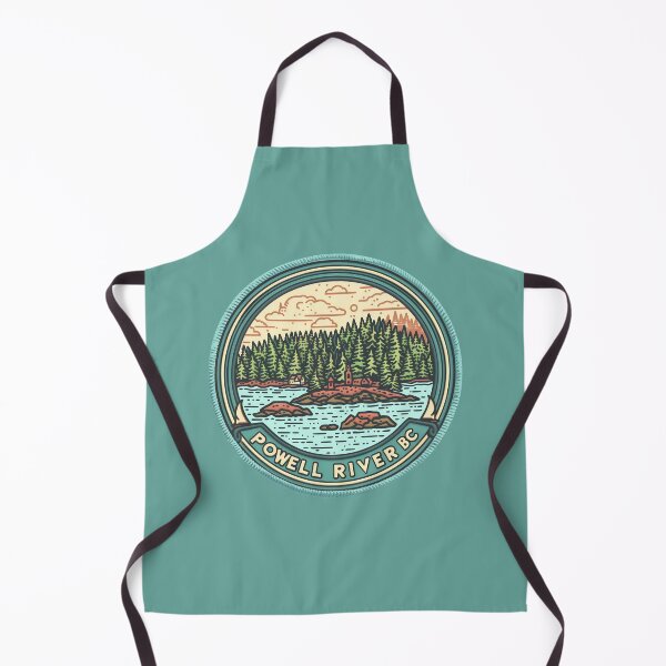 Item preview, Powell River, BC British Columbia Forested Coastline Retro Badge Canada designed and sold by meganohm.