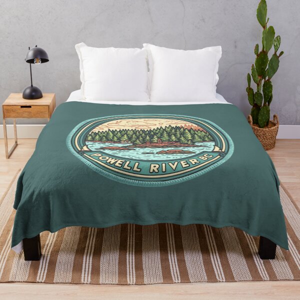 Item preview, Powell River, BC British Columbia Forested Coastline Retro Badge Canada designed and sold by meganohm.