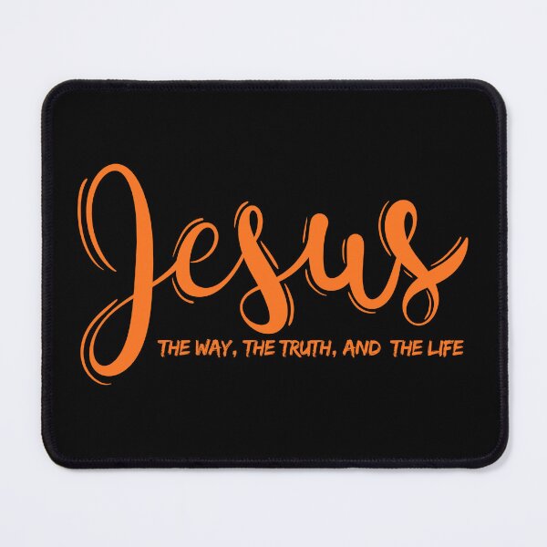 Item preview, Jesus - The Way, The Truth, and The Life - Orange Typography designed and sold by MoriaStore.
