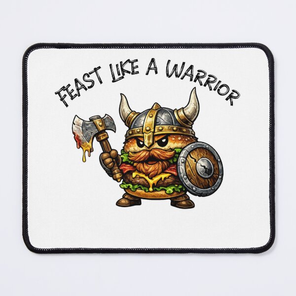 Item preview, Viking Burger Warrior – Fierce Funny Food Battle designed and sold by DigiWoosh.