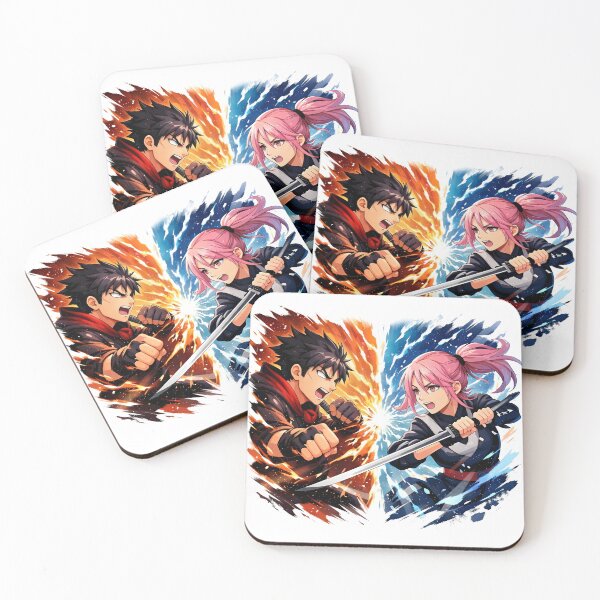 Item preview, Anime Fire vs Ice Battle designed and sold by Amr Siam.