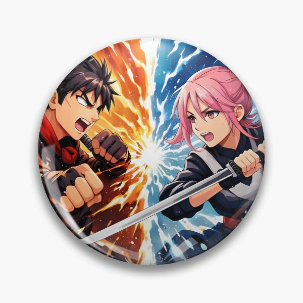 Item preview, Anime Fire vs Ice Battle designed and sold by Amr Siam.