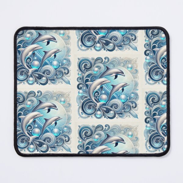 Item preview, Ethereal Dolphin Dance: A Symphony of the Sea designed and sold by KNOWSpaceArt.