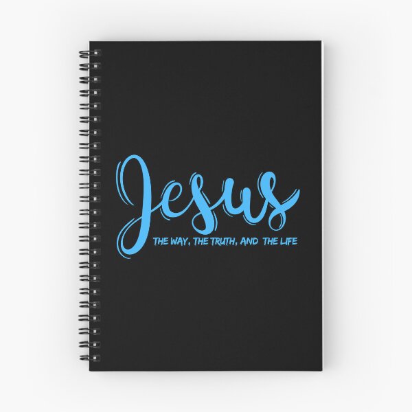 Item preview, Jesus - The Way, The Truth, and The Life - Sky Blue Typography designed and sold by MoriaStore.