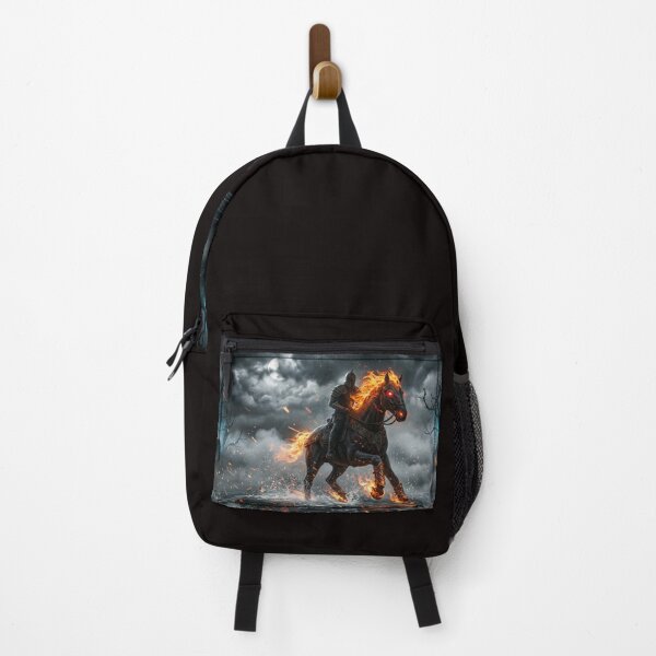 Item preview, Storm Rider: Fiery Horse in Moonlight designed and sold by Creative Inspire Store.