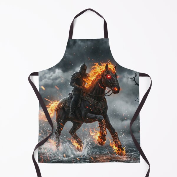 Item preview, Storm Rider: Fiery Horse in Moonlight designed and sold by Creative Inspire Store.