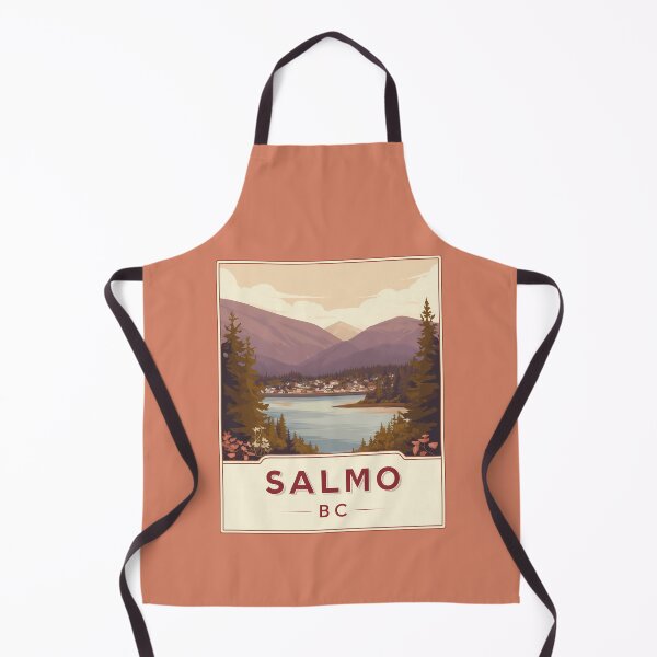 Item preview, Salmo British Columbia Canada Vintage Travel Art Salmo BC Scenic Lake & Mountains Canadian Outdoors Nature Landscape Salmo BC Tourism designed and sold by meganohm.
