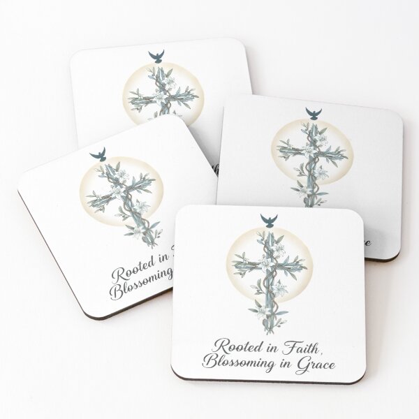 Item preview, Rooted in Faith Blossoming in Grace Cross Tree designed and sold by DeusInk.