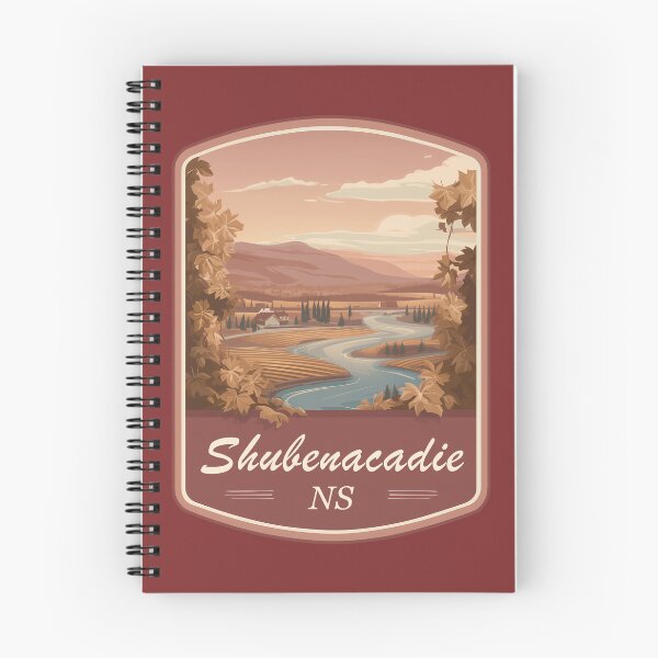 Item preview, Shubenacadie Nova Scotia Canada Landscape Art Shubenacadie NS River Valley Scene Canadian Countryside Nature Illustration Nova Scotia Travel designed and sold by meganohm.
