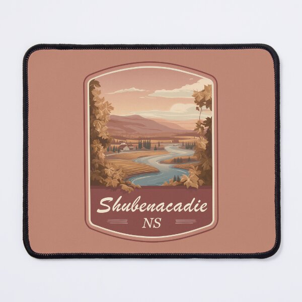 Item preview, Shubenacadie Nova Scotia Canada Landscape Art Shubenacadie NS River Valley Scene Canadian Countryside Nature Illustration Nova Scotia Travel designed and sold by meganohm.