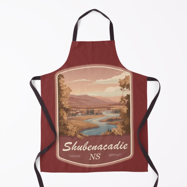 Item preview, Shubenacadie Nova Scotia Canada Landscape Art Shubenacadie NS River Valley Scene Canadian Countryside Nature Illustration Nova Scotia Travel designed and sold by meganohm.