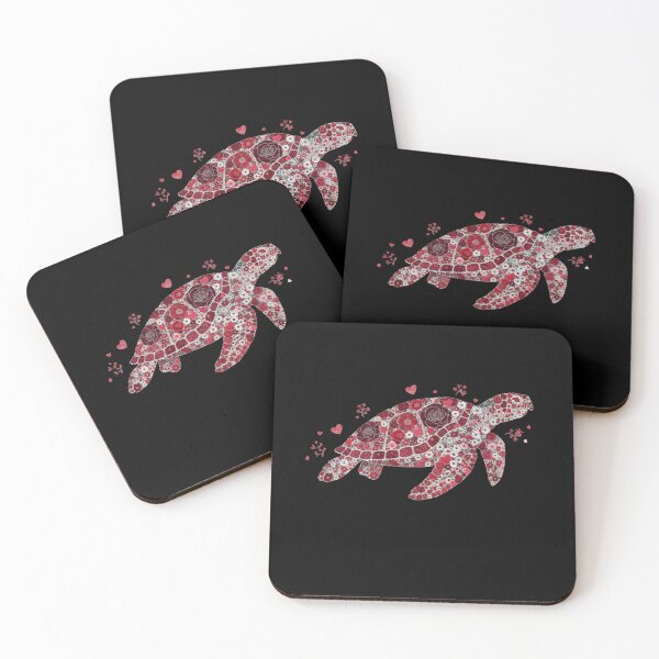 Item preview, Floral Sea Turtle Coastal Decor Ocean Lover designed and sold by salmzouriart.