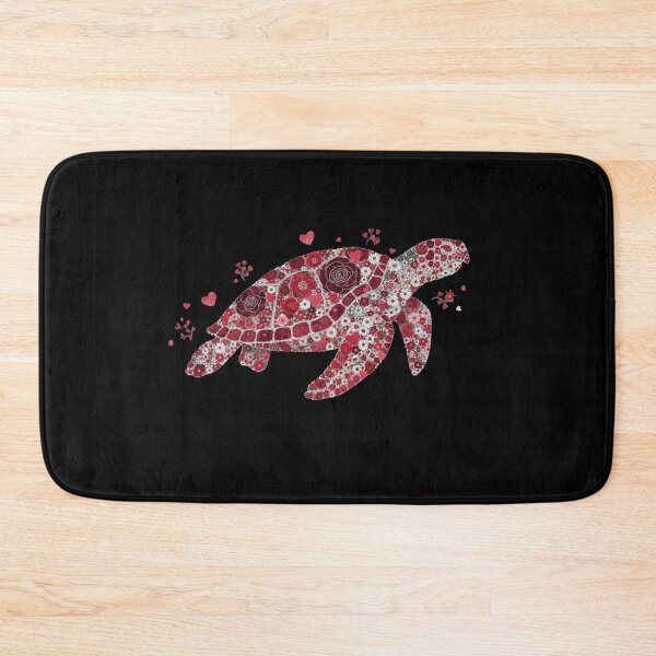 Item preview, Floral Sea Turtle Coastal Decor Ocean Lover designed and sold by salmzouriart.