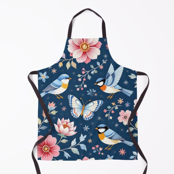 Item preview, Butterfly Bird and Floral Seamless Repeat designed and sold by Sharon Schwalbe.