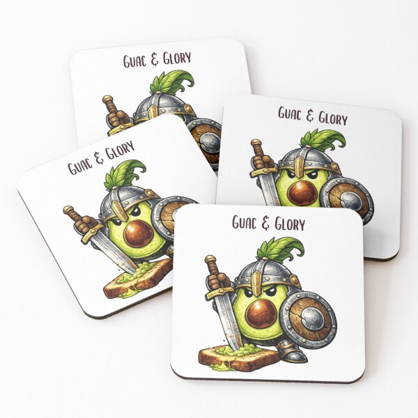 Item preview, Knight Avocado Warrior – Medieval Funny Food Battle designed and sold by DigiWoosh.