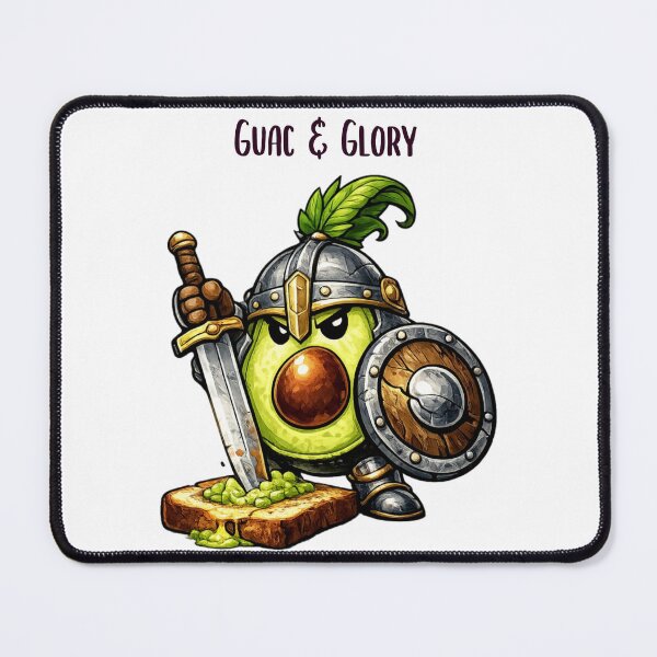 Item preview, Knight Avocado Warrior – Medieval Funny Food Battle designed and sold by DigiWoosh.