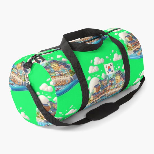 Item preview,  Imgok Port Pohang Korea – Cute 3D Coastal City Label with Korean Flag , designed and sold by PaintMeWorld.