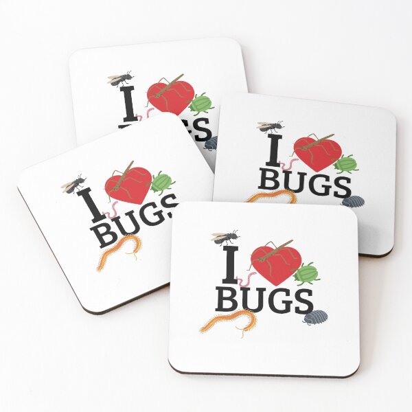 Item preview, I heart bugs With silly bugs around it.  designed and sold by Justagirl444.