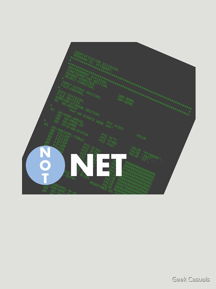 Thumbnail 7 of 7, Essential T-Shirt, Not Dot Net designed and sold by geekcasuals.