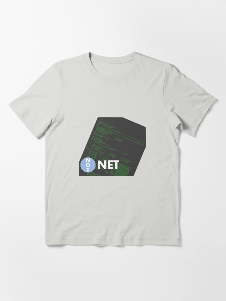 Thumbnail 3 of 7, Essential T-Shirt, Not Dot Net designed and sold by geekcasuals.