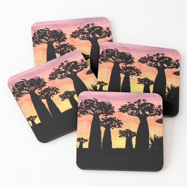Item preview, Baobab Tree Sunset designed and sold by LonelySTORM.