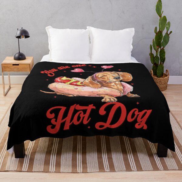 Item preview, You are one hot dog, cute dachshund valentine, funny wiener dog designed and sold by sapnaela.
