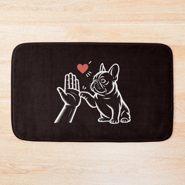 Item preview, Cute Frenchie High Five Dog T-Shirt – Minimalist French Bulldog Line Art designed and sold by masteryStore.