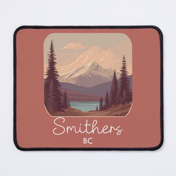 Item preview, Smithers British Columbia Canada Mountain Smithers BC Outdoor Landscape Canadian Rockies Lake Scene Illustration BC Nature designed and sold by meganohm.
