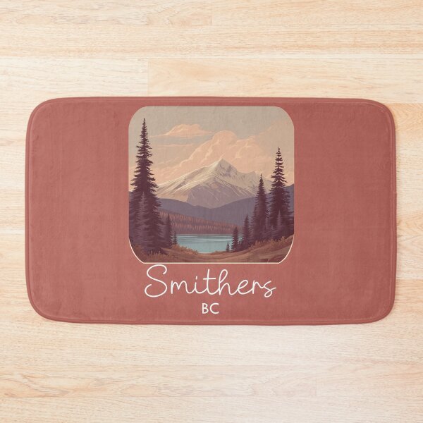 Item preview, Smithers British Columbia Canada Mountain Smithers BC Outdoor Landscape Canadian Rockies Lake Scene Illustration BC Nature designed and sold by meganohm.