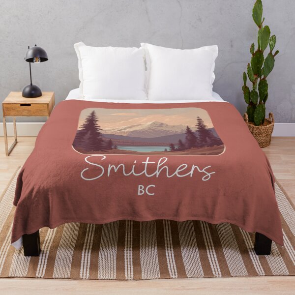 Item preview, Smithers British Columbia Canada Mountain Smithers BC Outdoor Landscape Canadian Rockies Lake Scene Illustration BC Nature designed and sold by meganohm.