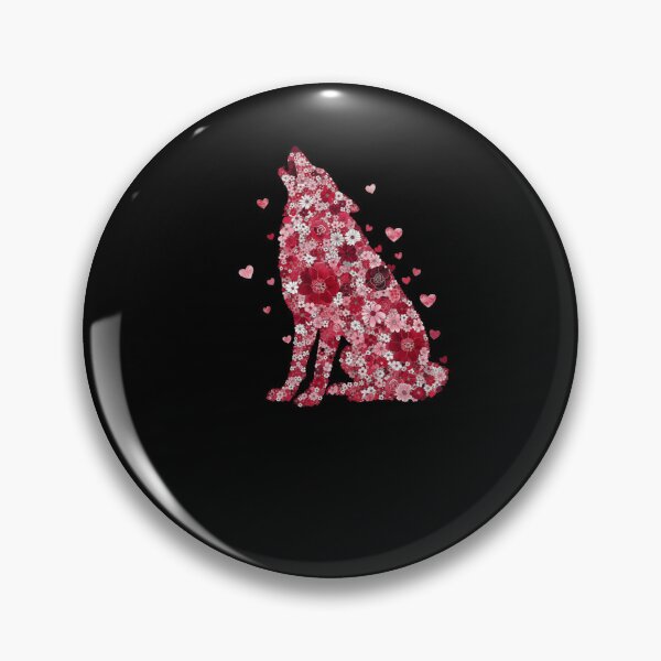 Item preview, Floral Wolf Valentines Day Love designed and sold by salmzouriart.