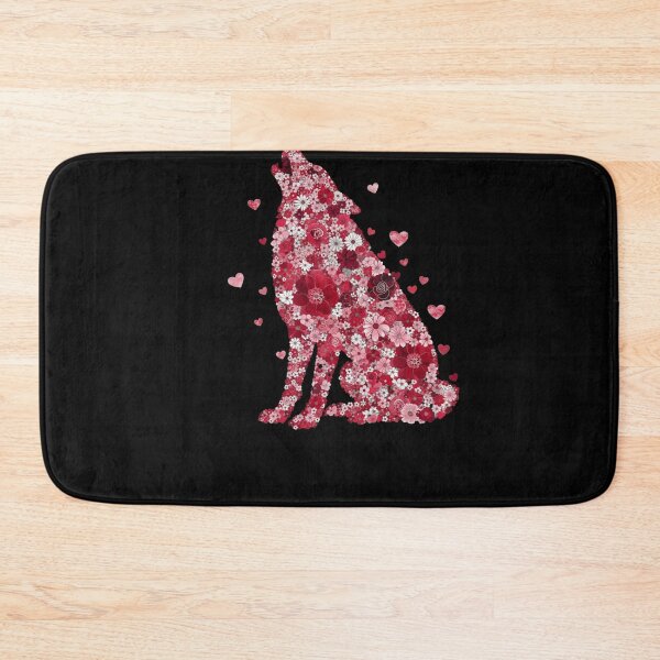 Item preview, Floral Wolf Valentines Day Love designed and sold by salmzouriart.