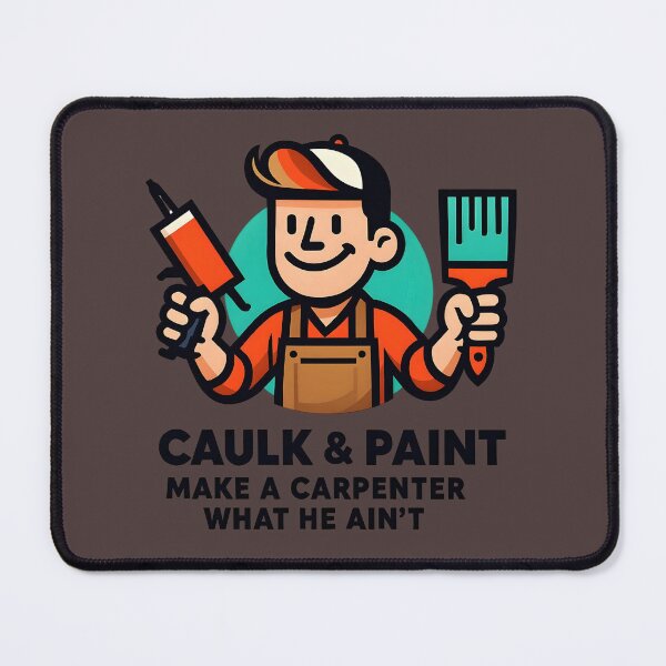 Item preview, Caulk and Paint Make a Carpenter What he Ain't designed and sold by CarpenterSays.