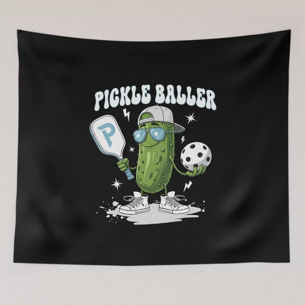 Item preview, Cool Pickleball Athlete Cartoon designed and sold by Nocturnal-Vines.