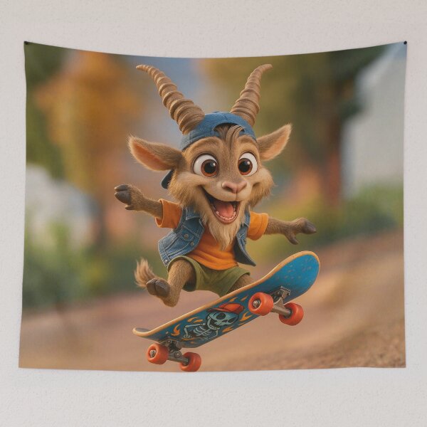 Artikelvorschau, Skater Markhor Goat entworfen und verkauft von Sillytoe.
