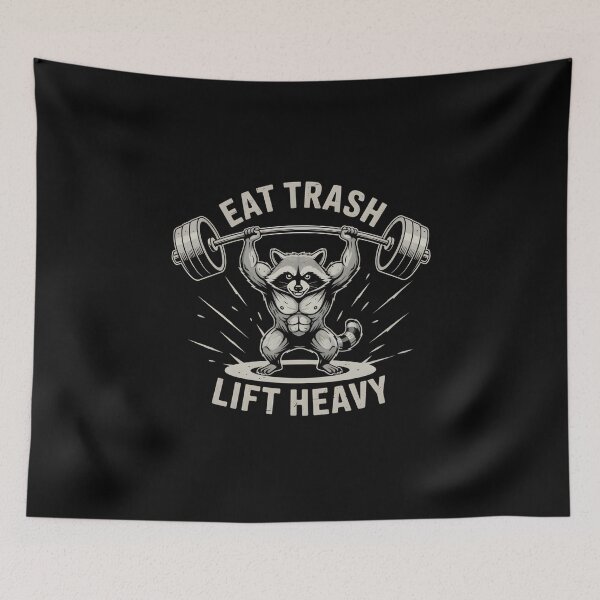 Item preview, Powerlifting Trash Panda designed and sold by Nocturnal-Vines.