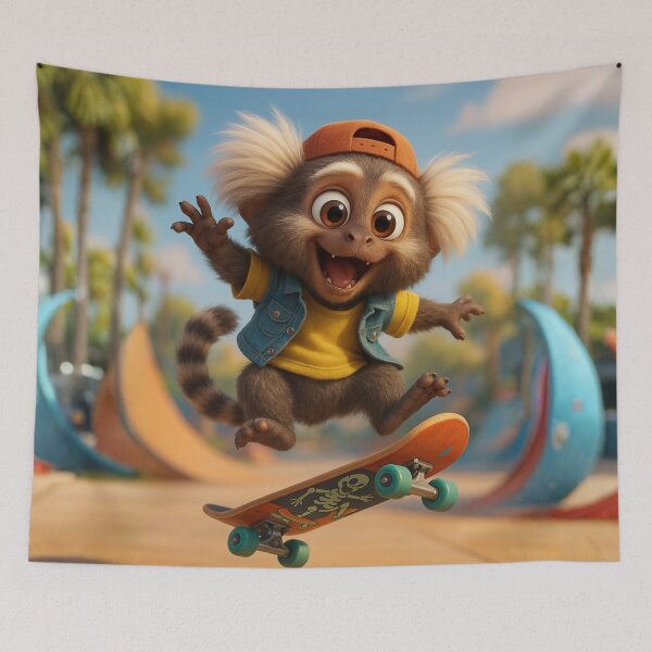 Item preview, Skater Marmoset Monkey designed and sold by Sillytoe.