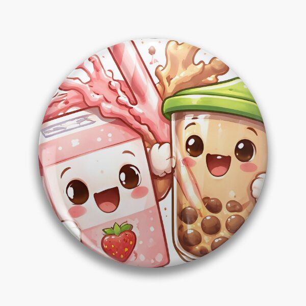 Item preview, Cute Kawaii Milk Tea Duo designed and sold by Amr Siam.