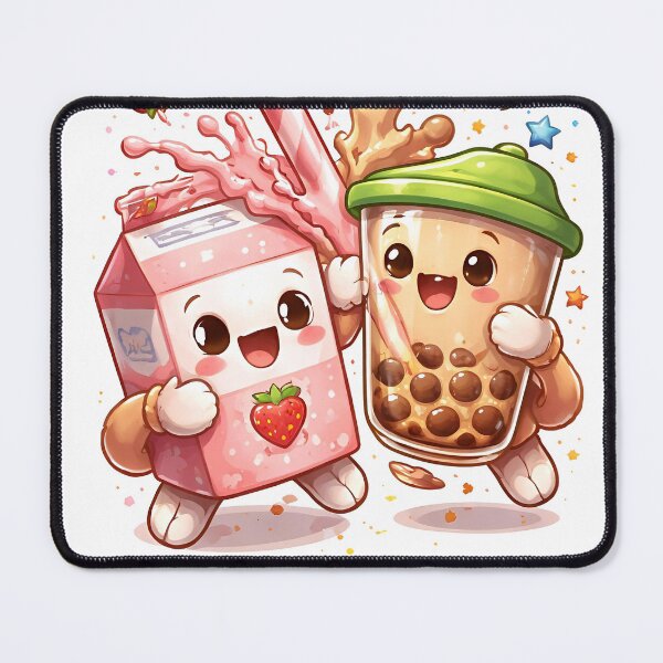 Item preview, Cute Kawaii Milk Tea Duo designed and sold by Amr Siam.