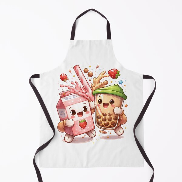 Item preview, Cute Kawaii Milk Tea Duo designed and sold by Amr Siam.