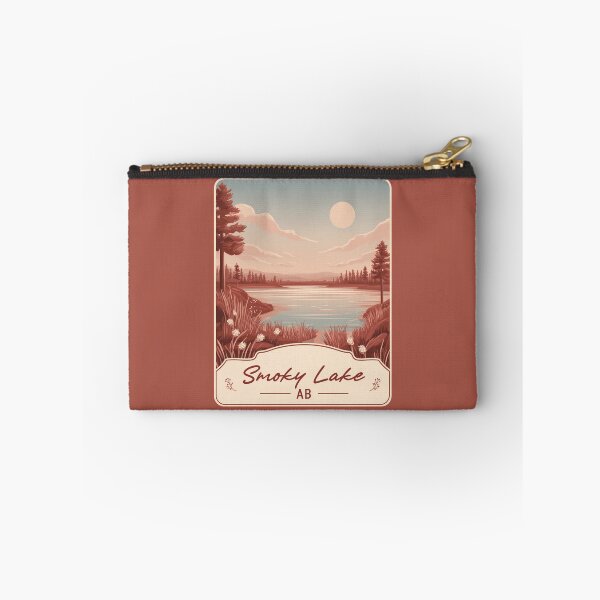 Item preview, Smoky Lake Alberta Canada Vintage Nature Smoky Lake AB Scenic Water Landscape Canadian Prairie & Lake Illustration designed and sold by meganohm.