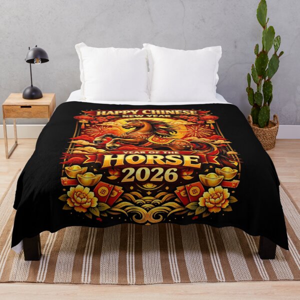 Item preview, Happy Chinese New year of the Horse 2026 designed and sold by PluffyPanda.