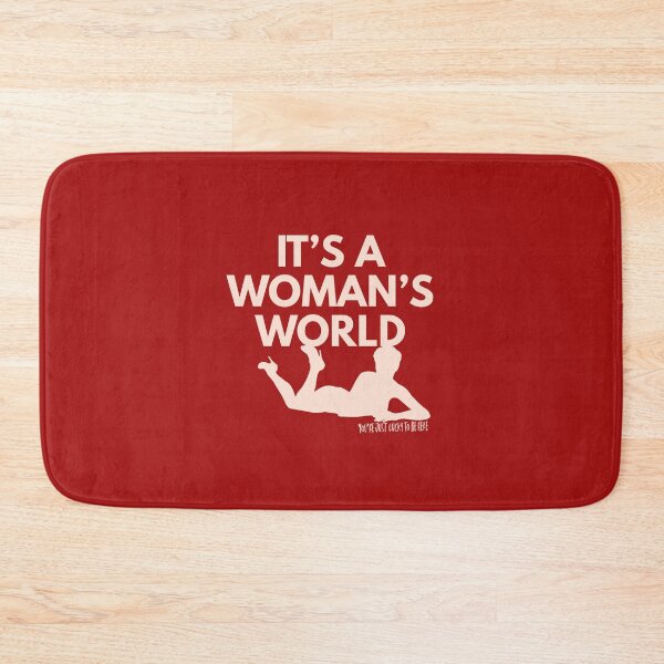 Item preview, It's a woman's world, you're just lucky to be here designed and sold by Keeping Art Heavenly.