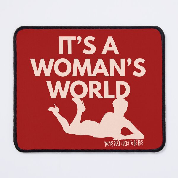 Item preview, It's a woman's world, you're just lucky to be here designed and sold by Keeping Art Heavenly.