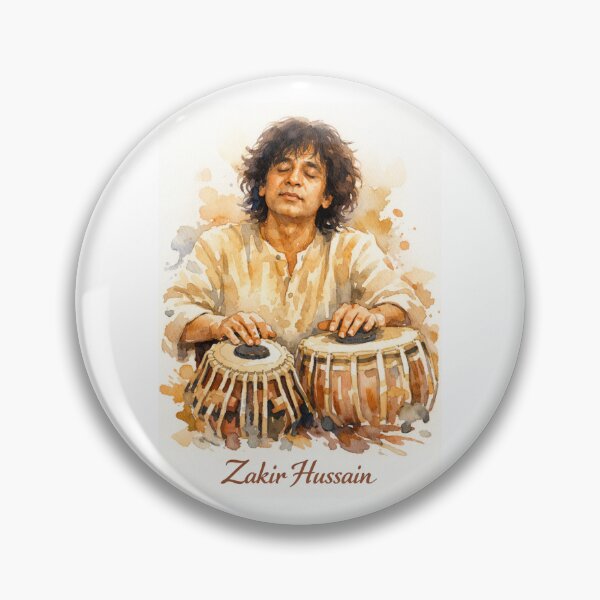 Item preview, Ustad Zakir Hussain Playing Tabla designed and sold by Sarcastic designs.