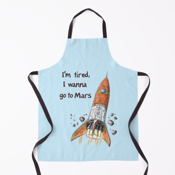 Item preview, I'm Tired I Wanna Go to Mars Rocket Illustration designed and sold by SyberGen.
