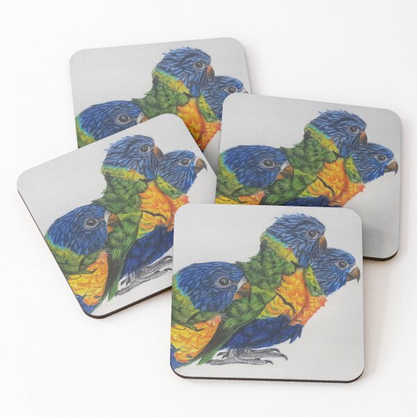 Item preview, Baby Rainbow Lorikeets designed and sold by SnowpeaSoph.